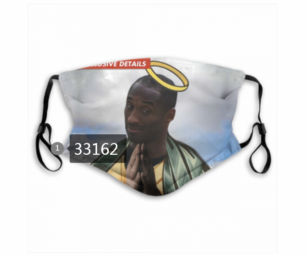 2021 NBA Los Angeles Lakers #24 kobe bryant 33162 Dust mask with filter->nba dust mask->Sports Accessory